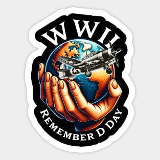 World War II - Remember D Day Sticker